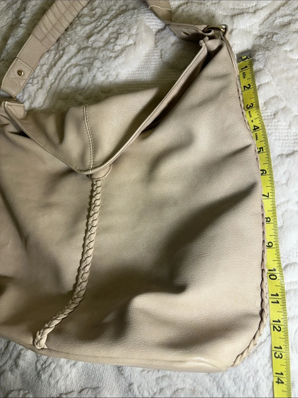Browning beige Hobo conceal and carry shoulder Bag with Braided Detail